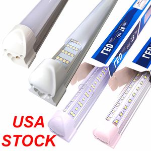 LED Shop Tubes Light 8FT 72W 6000K Lumière du jour Blanc V Forme T8 8 Pieds LED Tube Luminaire Liable Utilitaire Plafonniers pour Workbench 25 Pack