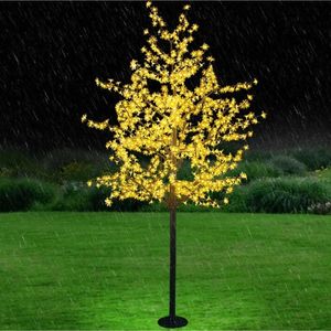 LED-Simulation Kirschbaum Lichter Garten Landschaft Baum Lichter Farbe Baum im Freien wasserdichte dekorative Lichter