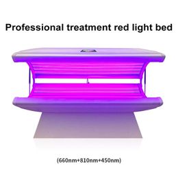 Led Skin Rejuvenation 610nm 650 Nm Red Infrared Red Light Therapy Taille Bed voor Slimbody