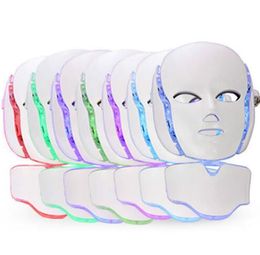 Led Skin Rejuvenation Koreaanse LED PDT Lighting Color Mask 7 Color Neck Face Care Mask Beauty Machine