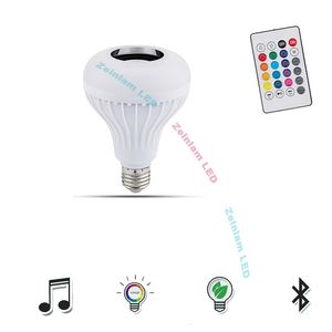 LED smart Bluetooth Ampoules Haut-Parleur RVB Changeant Lampe Dimmable LED Musique Ampoule E27 Base