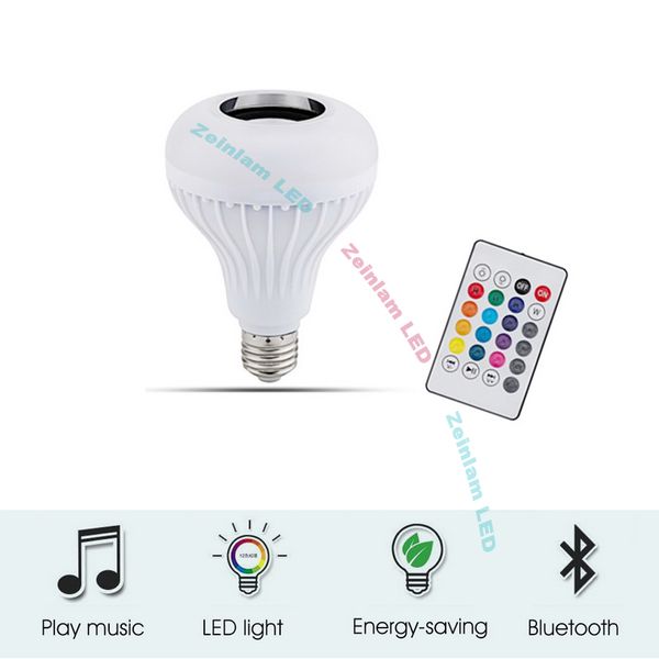 Ampoule LED intelligente Bluetooth ampoule haut-parleur changement de couleur ampoule se synchronise avec la musique, haut-parleur audio sans fil clair et fort