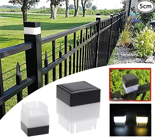 LED LECHES DE VECULACIÓN SOLAR LED luces de tapa posterior al agua al aire libre para cercas de hierro forjado patio trasero patio trasero paisajismo residente2671260