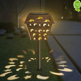 LED Solar Garden Light Iron Art Hollow Decoratief Licht Tuin Landschap Licht Buiten Regendicht Gazon Plug Licht Voor Tuin