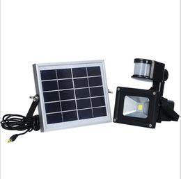 LED Solar Garden Light PIR Motion Sensor Waterdichte IP65 10W 20W 30 W 50 W Wandlampen Outdoor Noodlamp LED-schijnwerper