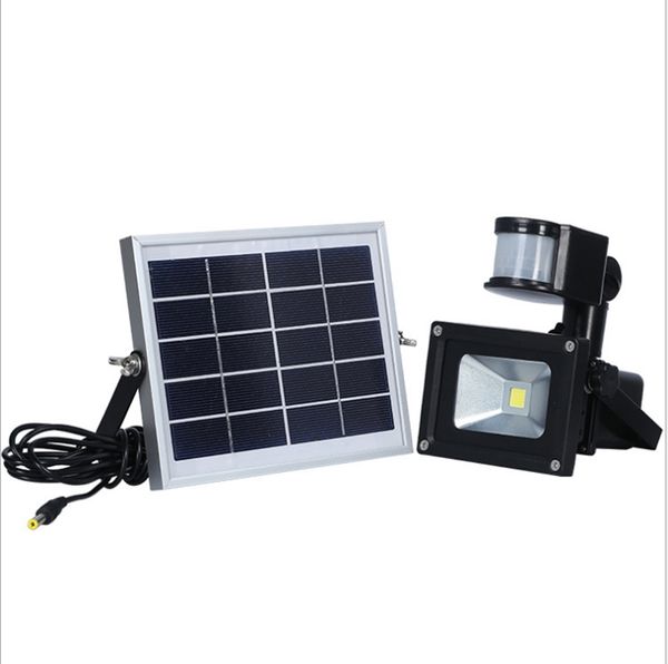 Solaire LED Solar Light Pir Motion Capteur imperméable IP65 10W 20W 30W 50W Lampes murales extérieures lampadaire LED à LED