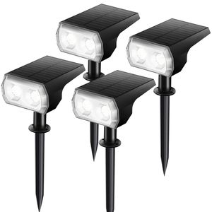 LED Solar Garden Lights Buiten Landschap Spotlights 2 In 1 Wireless Waterproof Outdoor Spotlights