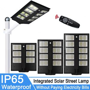 LED Solaire Lampadaires Télécommande PIR Motion Sensor Applique Murale Étanche Télescopique Tige Jardin Lumières pour l'éclairage extérieur