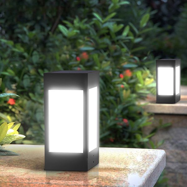 LED lampes solaires pilier lumière extérieur jardin Villa café mur porte extérieur lanterne poste Patio clôture cour balcon lampe