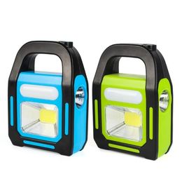 LED Solar Lantern Lamp USB Oplaadbare lantaarns voor kampeer noodgeval zaklamp Telefoon Power Bank Lights