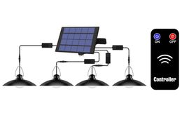 LED Solar Light Kroonluchter lampenkappaneellamp 3 meter Touw Outdoor hangende tuinlicht