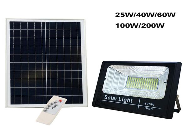 Reflector de luz Solar LED, 25W, 40W, 60W, 100W, 200W, foco IP66, lámpara Solar automática blanca para exteriores, para jardín, calle, garaje, 7120060