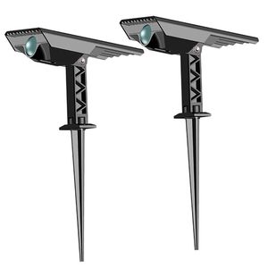 LED Luz solar al aire libre paisaje jardín decoración iluminación ángulo ajustable enfoque variable largo alcance pequeña proyección luz zoom 1W 180LM blanco cálido, blanco