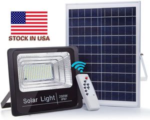 LED Solar Lights,200W Outdoor Security Floodlight, solar street light, IP67 Waterproof, Remote control , Solar Flood Light for Lawn, Garden