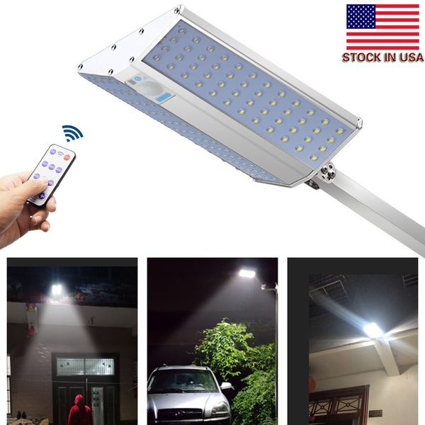 Luces solares LED, reflector de seguridad para exteriores, farola solar, IP66 a prueba de agua, autoinducción, reflector solar para césped, jardín