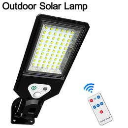 LED Solar Motion Sensor Flood Light Cob Security Wall Street Lampen Out buitenshuis Crestech168