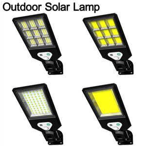 LED Solar Motion Sensor Flood Light Cob Security Wall Street Lamp Yard buiten Crestech168