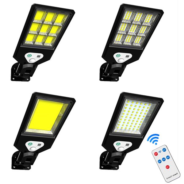 LED capteur de mouvement solaire projecteur COB sécurité mur lampadaire cour extérieur crestech