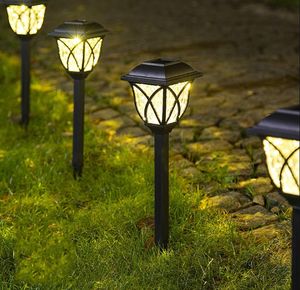 LED Solar Powered Garden Gazon Lampen Duurzaam Waterdicht Landschap Outdoor Pathway Lights Yard Patio Decoration