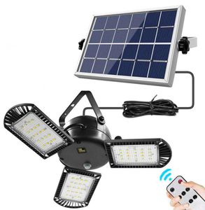 LED Solar Split Opvouwbare Energiebesparende Lamp Binnen Buiten Binnenplaats Landschap Kroonluchter Driekoppige Tuindecoratie Licht With1250012