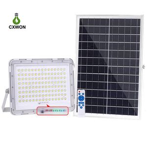 LED Solar Street Light 100W 200W 300 W Wandlampen Enkele Double Head Outdoor Tuin LED Flood Lights met Remote