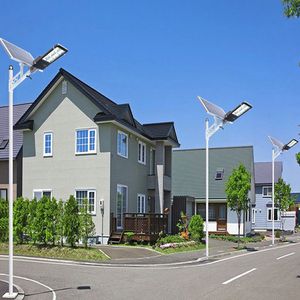 LED Solar Street Lights Waterproof IP66 Buiten Bloemlighting Flood Light Solars Lamp Plaza Garden Parkeren 500W 6500K Beveiligings Yard Gardens Crestech