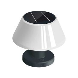 lampe à table solaire LED avec panneau solaire USB RECHARGAGE INDOOR BAR BAR DÉCOR 4 LUMINÉ MAUTABLE DIMMABLE SOLAR SOLAR SOLAR LAMPL LL