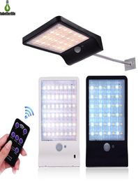 lampes murales solaires LED 2000mAh Double température de couleur dimmable 48leds extérieur jardin rue cour lumière étanche avec pôle2915881