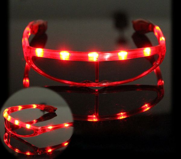 LED espace clignotant lunettes LED fête lunettes mode anniversaire Halloween fête barre fournisseur décoratif lunettes lumineuses