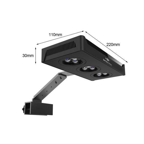 LED SPECTRA ACUARIO LIMINACIÓN DE AUTA DE ACUERO 30W CON CONTROL PARA CORAL CORAL CORALES DE PESCADO US EU CONQUETO