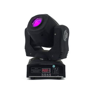 LED Spot Moving Head Light with Gobo/Pattern Rotation and Manual Focus, DMX Controller for Projector DJ Stage Lighting