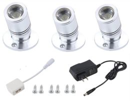 Led Spotlight Wijnkast Licht Keuken 4/6/8/12 w Puck Verlichting Kit touch schakelaar EU plug voor sieraden showcase spot verlichting