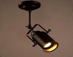 LED Spots Amerikaanse Vintage Loft Hanglamp Ijzer led lamp E27 spotlight Mercantile Verlichting voor BarCafe9667598