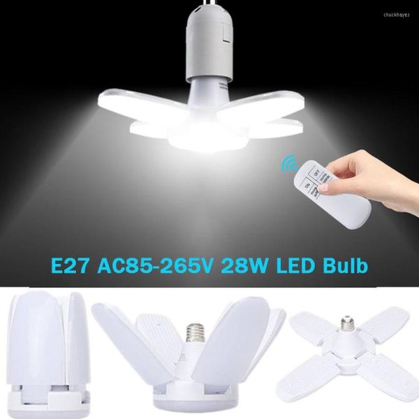 Focos Led Home Smart Bulb E27 Focus con control remoto inalámbrico para techo 220V Fan Blade House Ac85-265V