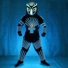 LED vêtements de scène costume lumineux LED robot costume LED vêtements costumes légers costume pour danse PERFORMANCE porter 242 M