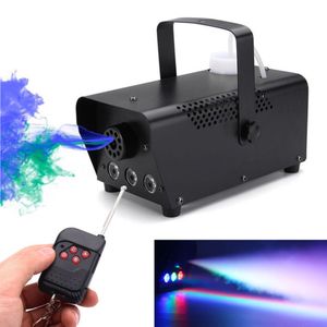 LED Stage Fog Machine fast shipping disco colorful smoke machine mini LED remote fogger ejector dj Christmas party.