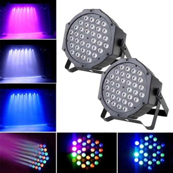 Lámpara de luz LED para escenario, luces PAR RGB, 36 Uds., LED de 36W, luz de discoteca DMX512 automática activada por sonido para DJ, fiesta, boda, Club, Pub, KTV