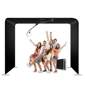 Led Podium Verlichting Overhead 360 Photo Booth Met Truss Afstandsbediening Automatische 360 Video Photobooth Draagbare Top Spinner 360 Photobooths