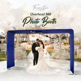 Led Stage Lighting Overhead automatique 360 photomaton aérien 360 treillis de cabine vidéo Protable sur tête stand spinnerfor location de fête de mariage