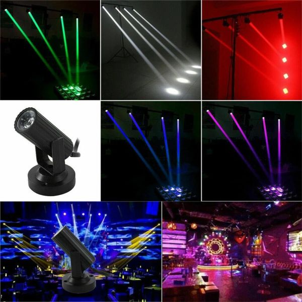 Etapa LED Spotlight Ligero de ángulo portátil Partido de baile RGB 360 grados DJ DJ Bar Efecto de iluminación KTV