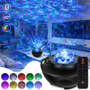 LED étoile ciel galaxie projecteur lumière nouveauté veilleuses Bluetooth musique haut-parleur pour fête joli enfants enfants cadeau Drop317W