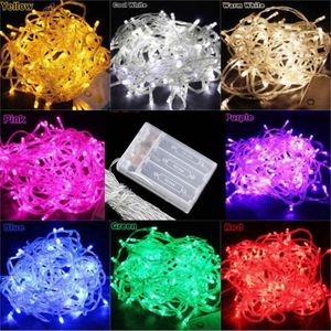 LED guirlandes lumineuses 5M 4M 3M 2M à piles étanche fée LED lumières de noël pour la fête de vacances décoration de mariage