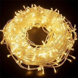 LED String Lights Garland Fairy Light 10m 20m 30m 50m Wedding Lighting Christmas Tree Lamp Decoratie Outdoor Indoor Bars Party Y201020