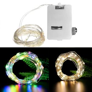 Guirlande lumineuse LED 0.5M 1M 2M, éclairage de vacances, 3 Modes, décoration pour arbre de noël, nouvel an, fête de mariage