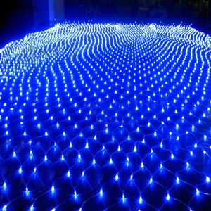 LED chaîne Net lumières couverture 2x3M 4x6M 8x10M guirlandes de noël fée noël fête jardin mariage décoration maille lumière