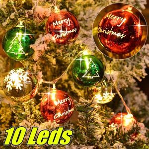 Cordes LED 1.5 M guirlande lumineuse de noël 10 LED décoration guirlande lampe pour fête jardin Patio arrière-cour décors de noël YQ240401
