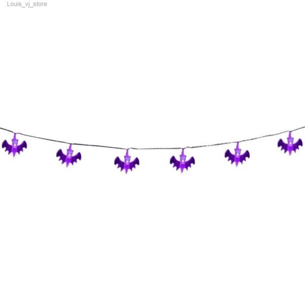 LED Strings 5m 30 lumières Halloween citrouille chauve-souris chaîne lumière lampe maison jardin fête décoration extérieure lanterne sur batterie YQ240401