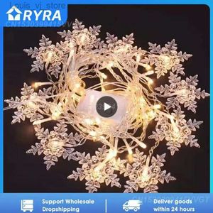 LED cordes Anti vieillissement neige et glace bande lumières luminaires chaîne décorations de mariage 3.5*0.7 M rideau Corrosion YQ240401
