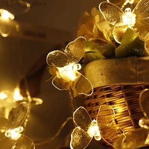 LED cordes batterie puissance boule chaîne lumières guirlande en plein air noël fête de mariage décoration fil vacances YQ240401
