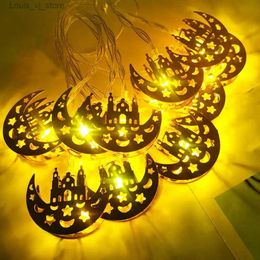 LED-snaren Batterij-aangedreven lichtslinger Elegante Ramadan Eid-verlichting voor feestelijk feestdecor Batterij-aangedreven LED-fee YQ240401